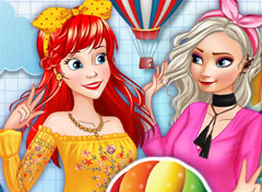 Princesas no Festival de Balões